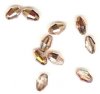 10 6x4mm Preciosa Capri Half Coat Olives